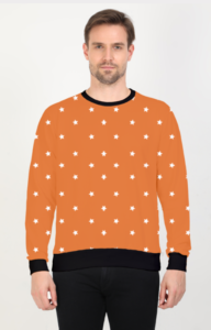 Pattern Design Printed Sweatshirt