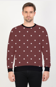 Pattern Design Printed Sweatshirt