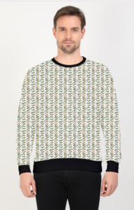Pattern Design Printed Sweatshirt