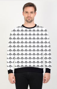 Pattern Design Printed Sweatshirt