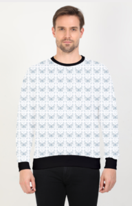 Pattern Design Printed Sweatshirt