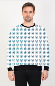 Pattern Design Printed Sweatshirt