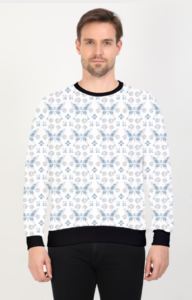 Pattern Design Printed Sweatshirt