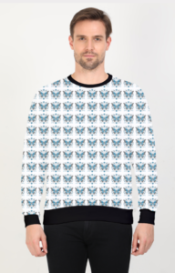 Pattern Design Printed Sweatshirt