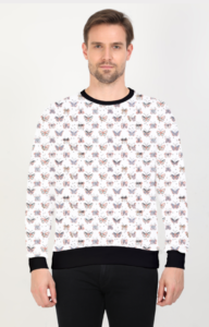 Pattern Design Printed Sweatshirt