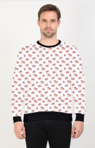 Pattern Design Printed Sweatshirt