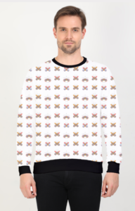 Pattern Design Printed Sweatshirt