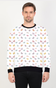 Pattern Design Printed Sweatshirt