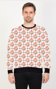 Pattern Design Printed Sweatshirt
