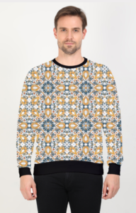 Pattern Design Printed Sweatshirt