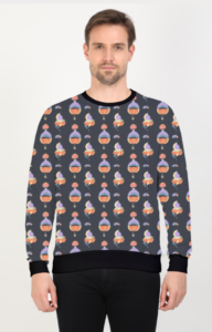 Designer Pattern Printed Designer Sweatshirt