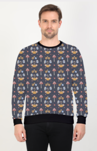 Designer Pattern Printed Designer Sweatshirt