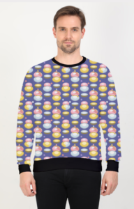 Designer Pattern Printed Sweatshirt