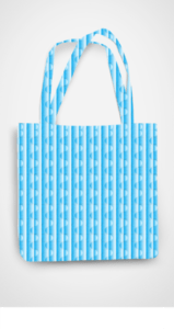 Pattern Printed Non-Zipper Tote Bag
