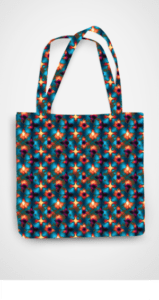 Pattern Printed Non-Zipper Tote Bag