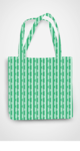 Premium Pattern Printed Zipper Tote Bag