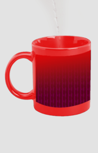 Designer Printed Magic Mug - Red