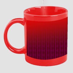 Designer Printed Magic Mug - Red