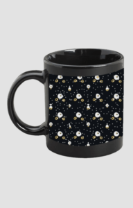 Premium Printed Black Coffee Mug