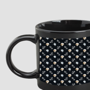 Premium Printed Black Coffee Mug