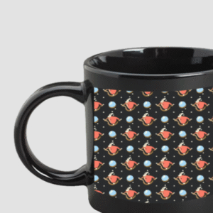 Premium Printed Black Coffee Mug
