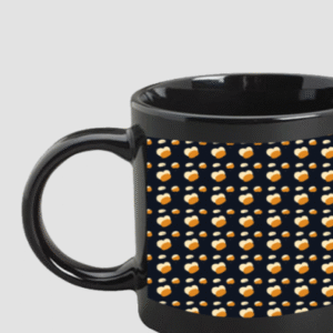 Premium Printed Black Coffee Mug