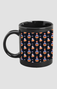 Premium Printed Black Coffee Mug