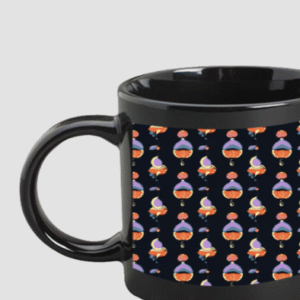 Premium Printed Black Coffee Mug