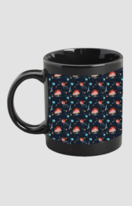 Premium Printed Black Coffee Mug