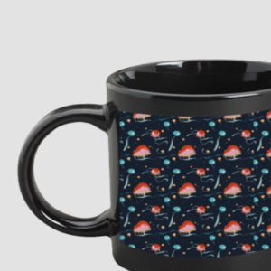 Premium Printed Black Coffee Mug