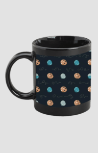 Premium Printed Black Coffee Mug