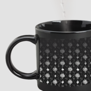 Designer Printed Magic Mug - Black