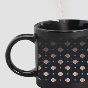 Designer Printed Magic Mug - Black