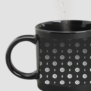 Designer Printed Magic Mug - Black