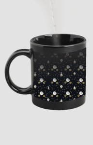 Designer Printed Magic Mug - Black