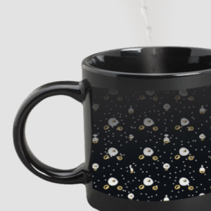 Designer Printed Magic Mug - Black