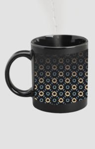 Designer Printed Magic Mug - Black
