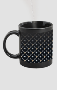 Designer Printed Magic Mug - Black