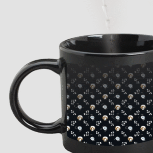 Designer Printed Magic Mug - Black