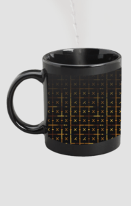 Designer Printed Magic Mug - Black