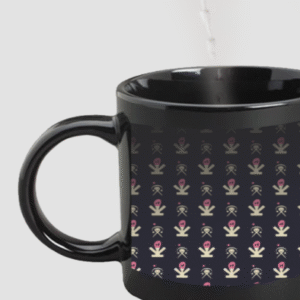 Designer Printed Magic Mug - Black