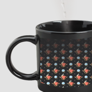 Designer Printed Magic Mug - Black