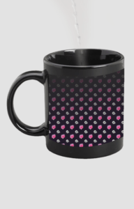 Designer Printed Magic Mug - Black