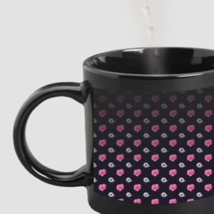 Designer Printed Magic Mug - Black