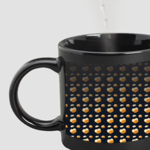 Designer Printed Magic Mug - Black