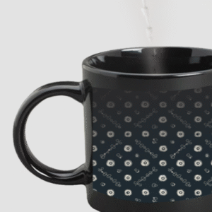 Designer Printed Magic Mug - Black