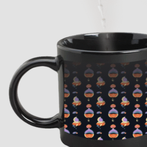 Designer Printed Magic Mug - Black