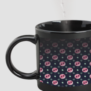 Designer Printed Magic Mug - Black