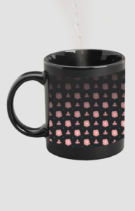 Designer Printed Magic Mug - Black