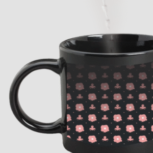 Designer Printed Magic Mug - Black